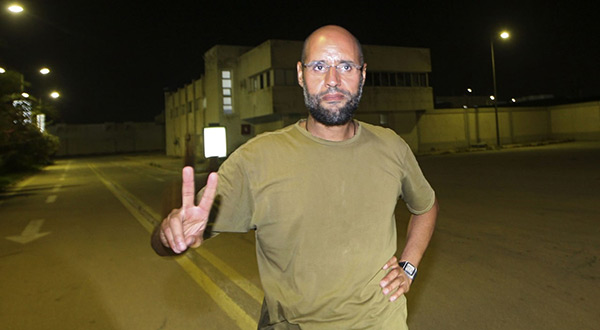 Saif al-Islam Gaddafi son of the late Libyan leader Col Muammar Gaddafi